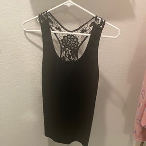 Black tank top.